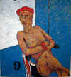 181-Seated Nude w 9.jpg (47531 bytes)